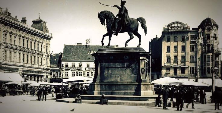 Trg bana Jelačića oko 1924. godine